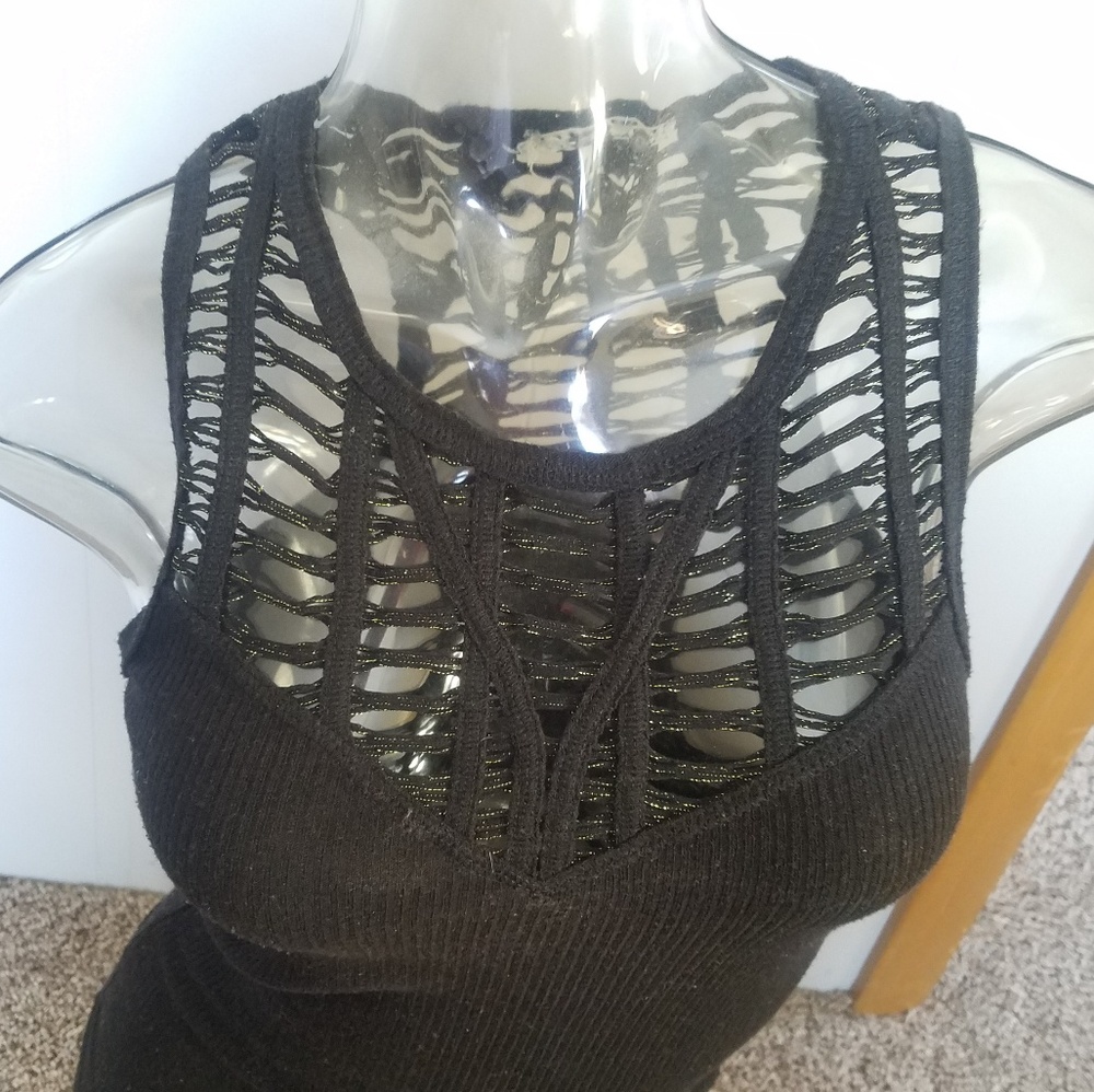 BKE Gimmicks Gold Thread Tank